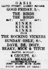 oasis - advertised 7 April 1966